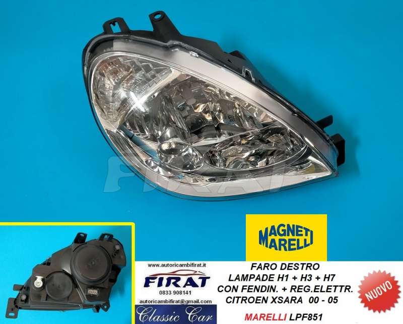 FARO CITROEN XSARA 00 - 05 H1 H3 H7 DX (LPF851)